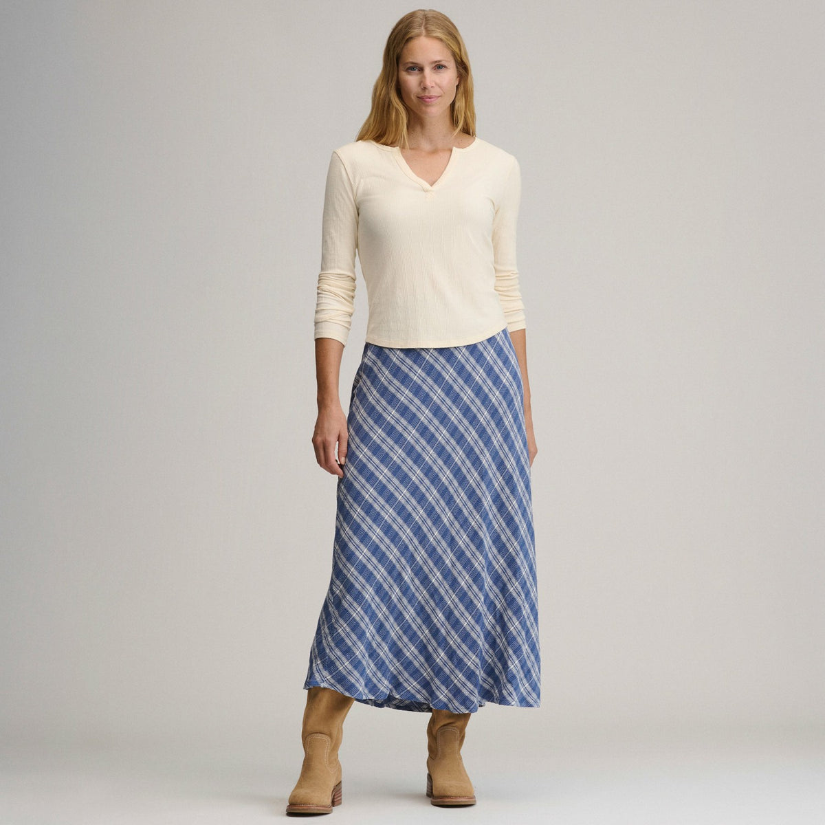 Eddie Bauer Women's Plaid Midi Skirt