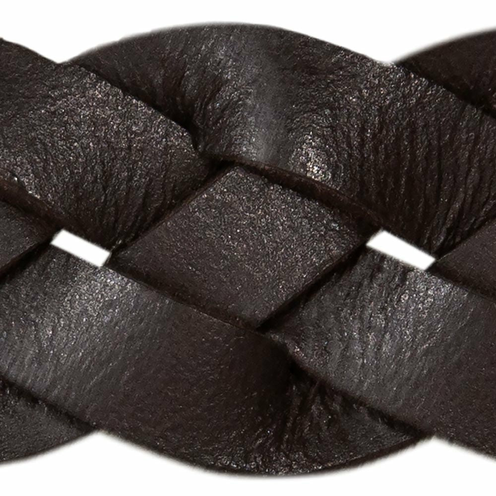 Eddie Bauer Women's Thin Braided Leather Belt