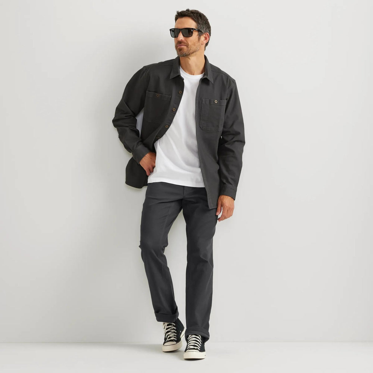 Eddie Bauer Men's Flex Mountain Canvas 5Pocket