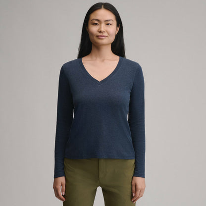 Eddie Bauer Women's Everyday LS V-Neck Tee