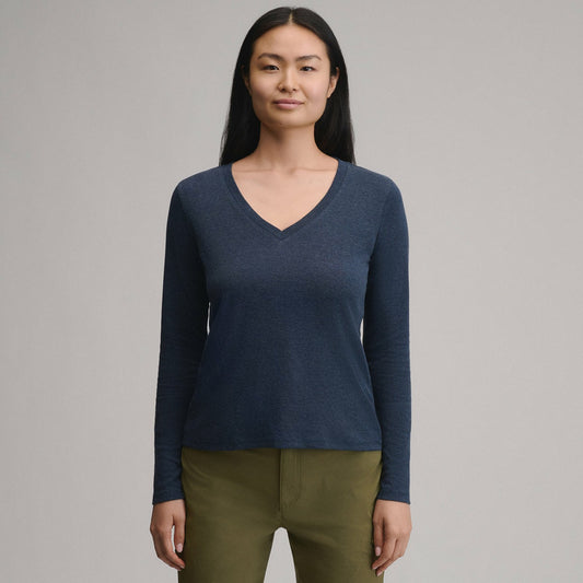 Eddie Bauer Women's Everyday LS V-Neck Tee