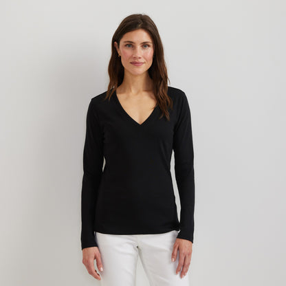 Eddie Bauer Women's Everyday LS V-Neck Tee