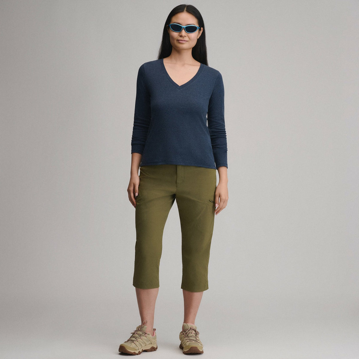 Eddie Bauer Women's Everyday LS V-Neck Tee