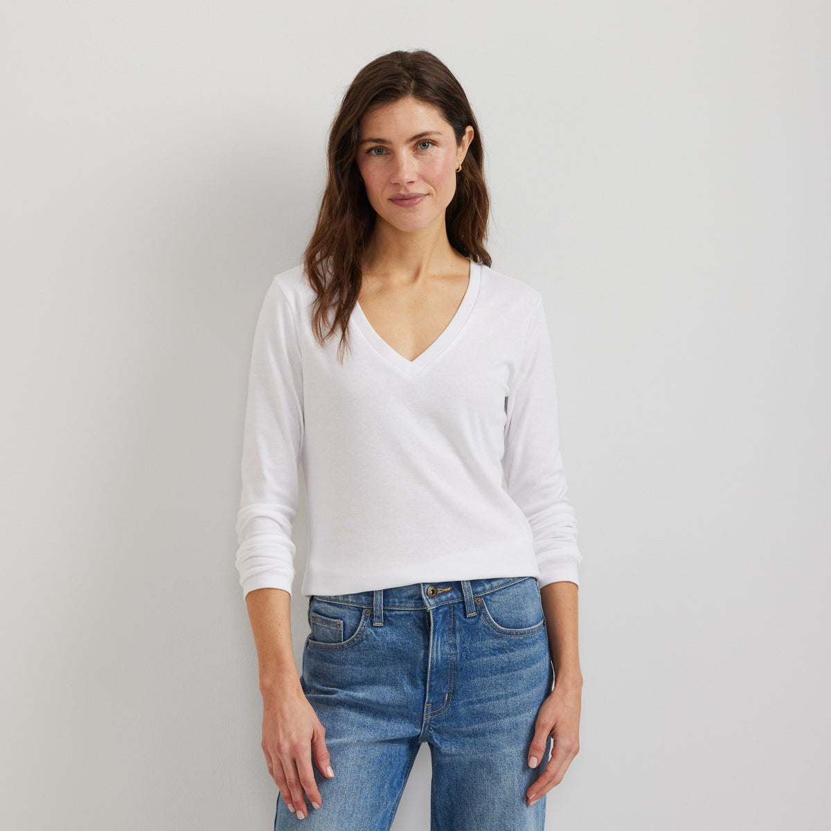 Eddie Bauer Women's Everyday LS V-Neck Tee