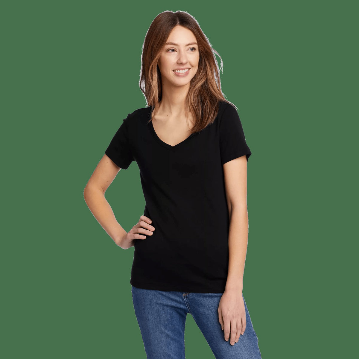 Eddie Bauer Women's SS Fav Vnk Tee