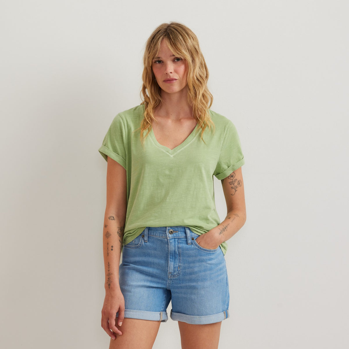 Eddie Bauer Women's Sunwashed Cotton SS Tee