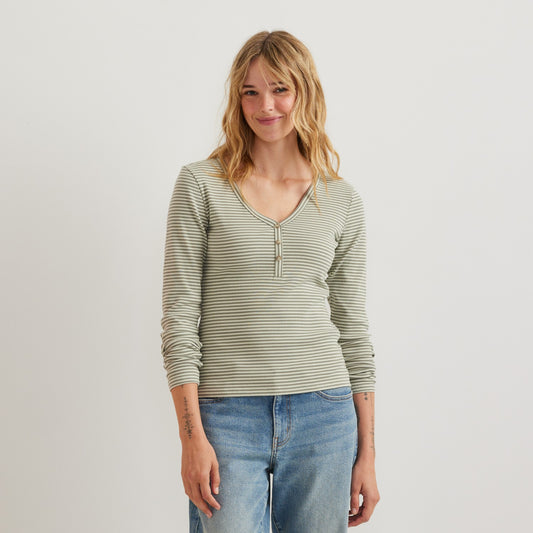 Eddie Bauer Women's LS Rib Henley