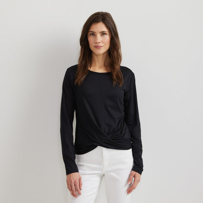 Eddie Bauer Women's Surreal Travel LS Women'sap Frt Tee