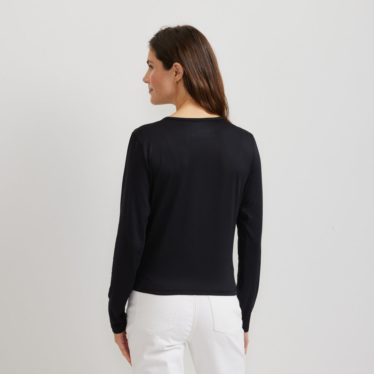 Eddie Bauer Women's Surreal Travel LS Women'sap Frt Tee