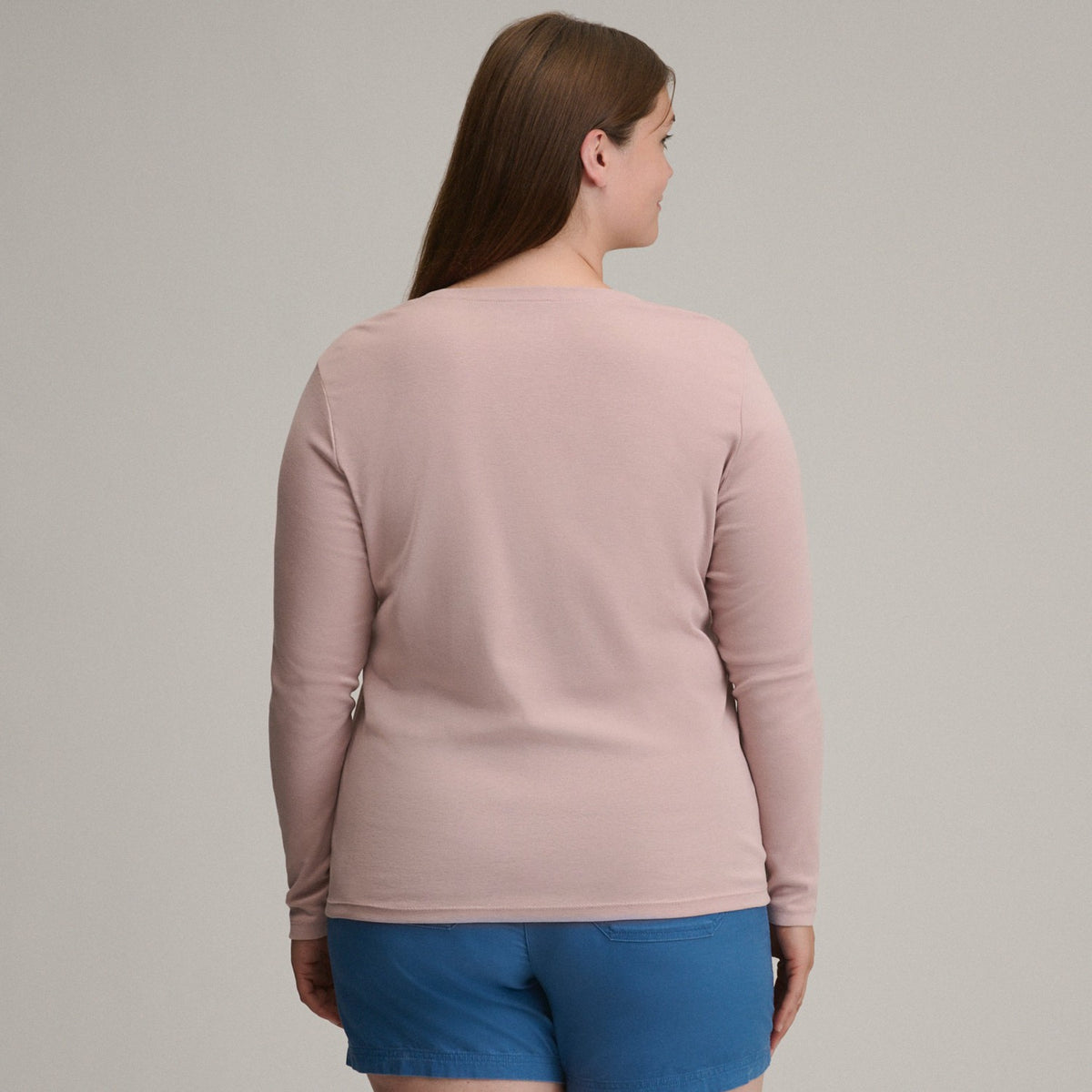 Eddie Bauer Women's LS Favorite Crew - Solid