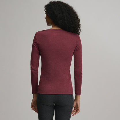Eddie Bauer Women's LS Favorite Crew - Solid
