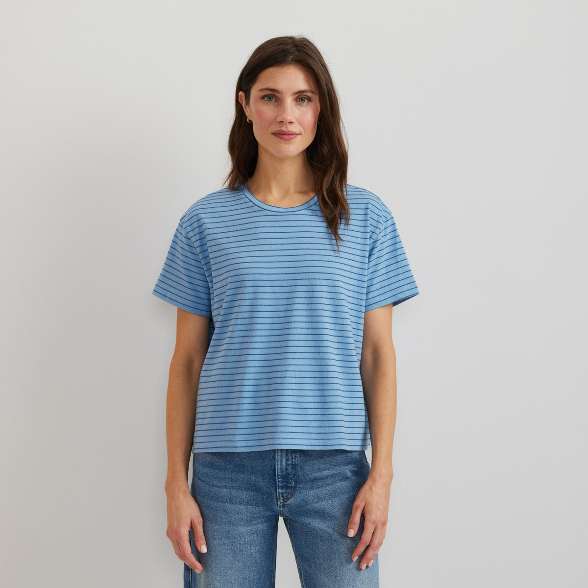 Eddie Bauer Women's Lightwave Stripe Short Sleeve T-Shirt