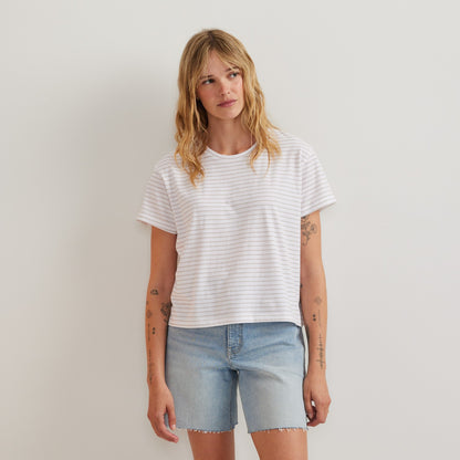 Eddie Bauer Women's Lightwave Stripe Short Sleeve T-Shirt