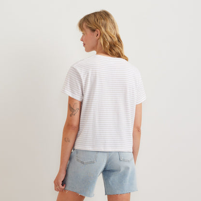Eddie Bauer Women's Lightwave Stripe Short Sleeve T-Shirt