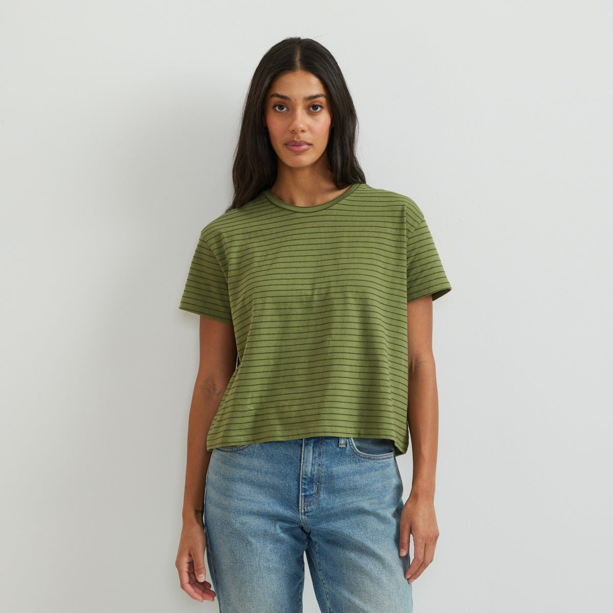 Eddie Bauer Women's Lightwave Stripe Short Sleeve T-Shirt