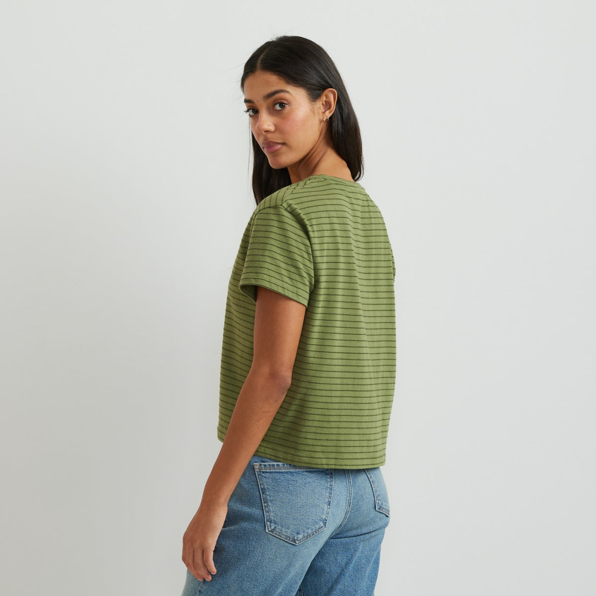 Eddie Bauer Women's Lightwave Stripe Short Sleeve T-Shirt
