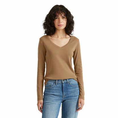 Eddie Bauer Women's LS Fav Vnk Tee