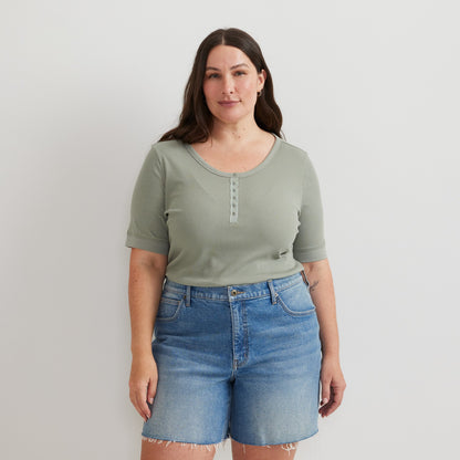 Eddie Bauer Women's Softline Rib SS Henley