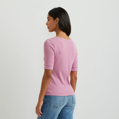 Eddie Bauer Women's Softline Rib SS Henley
