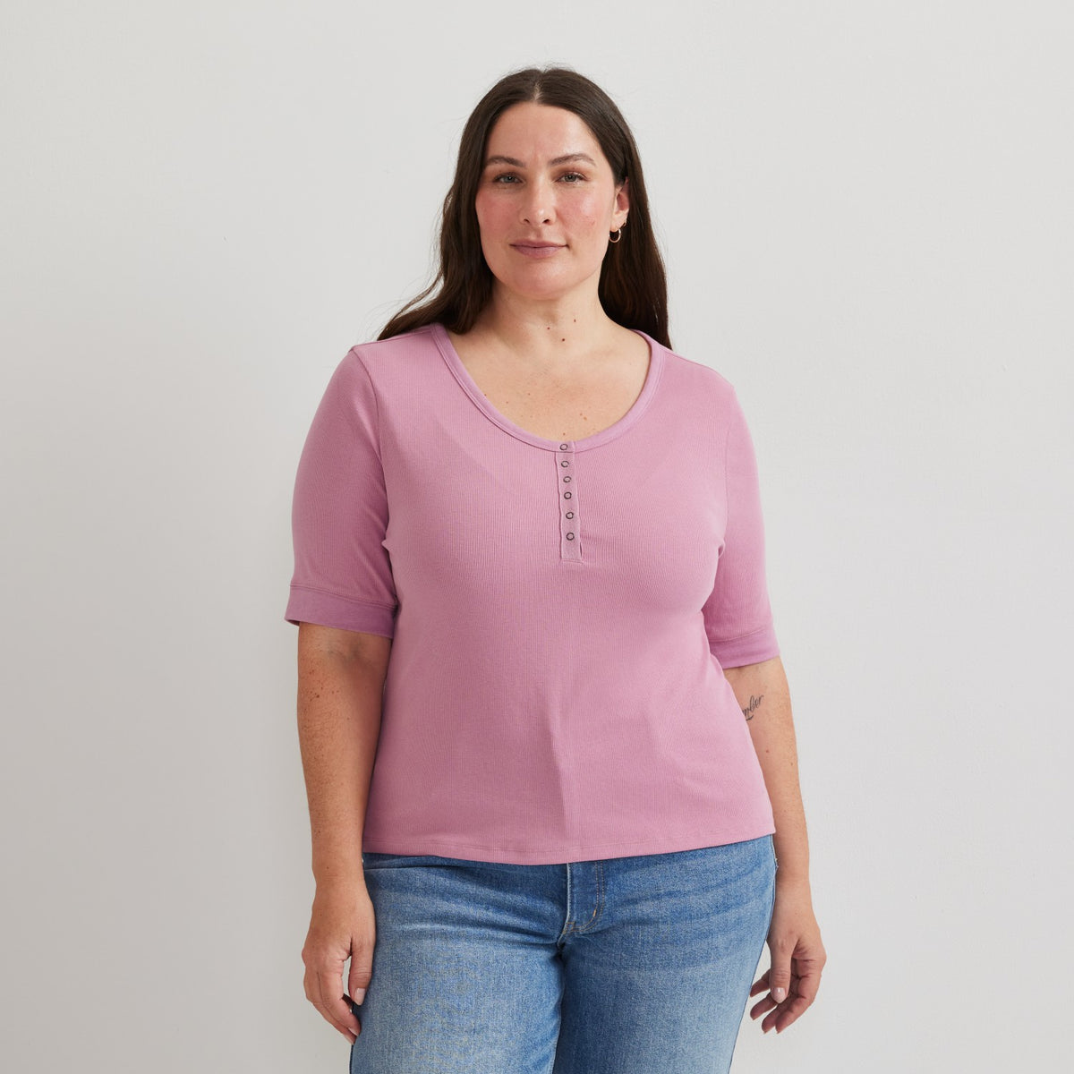 Eddie Bauer Women's Softline Rib SS Henley
