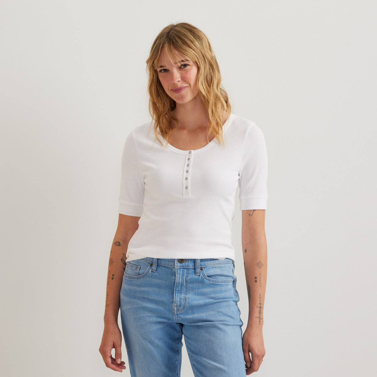 Eddie Bauer Women's Softline Rib SS Henley