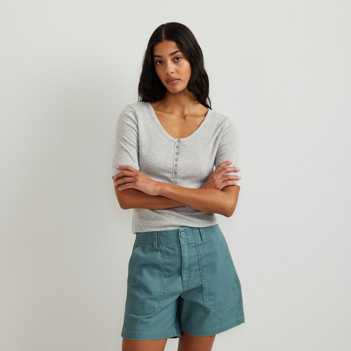 Eddie Bauer Women's Softline Rib SS Henley