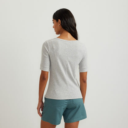 Eddie Bauer Women's Softline Rib SS Henley