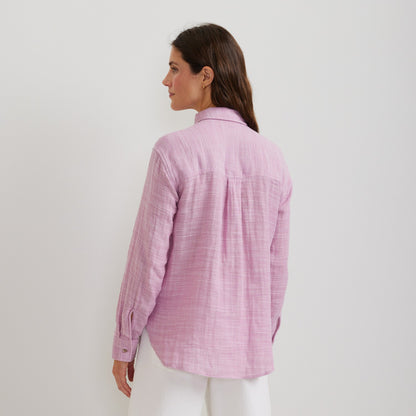 Eddie Bauer Women's Woven Cotton Slub LS