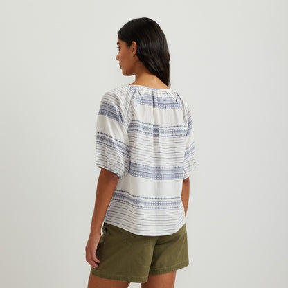 Eddie Bauer Women's Dobby Stripe SS Shirt