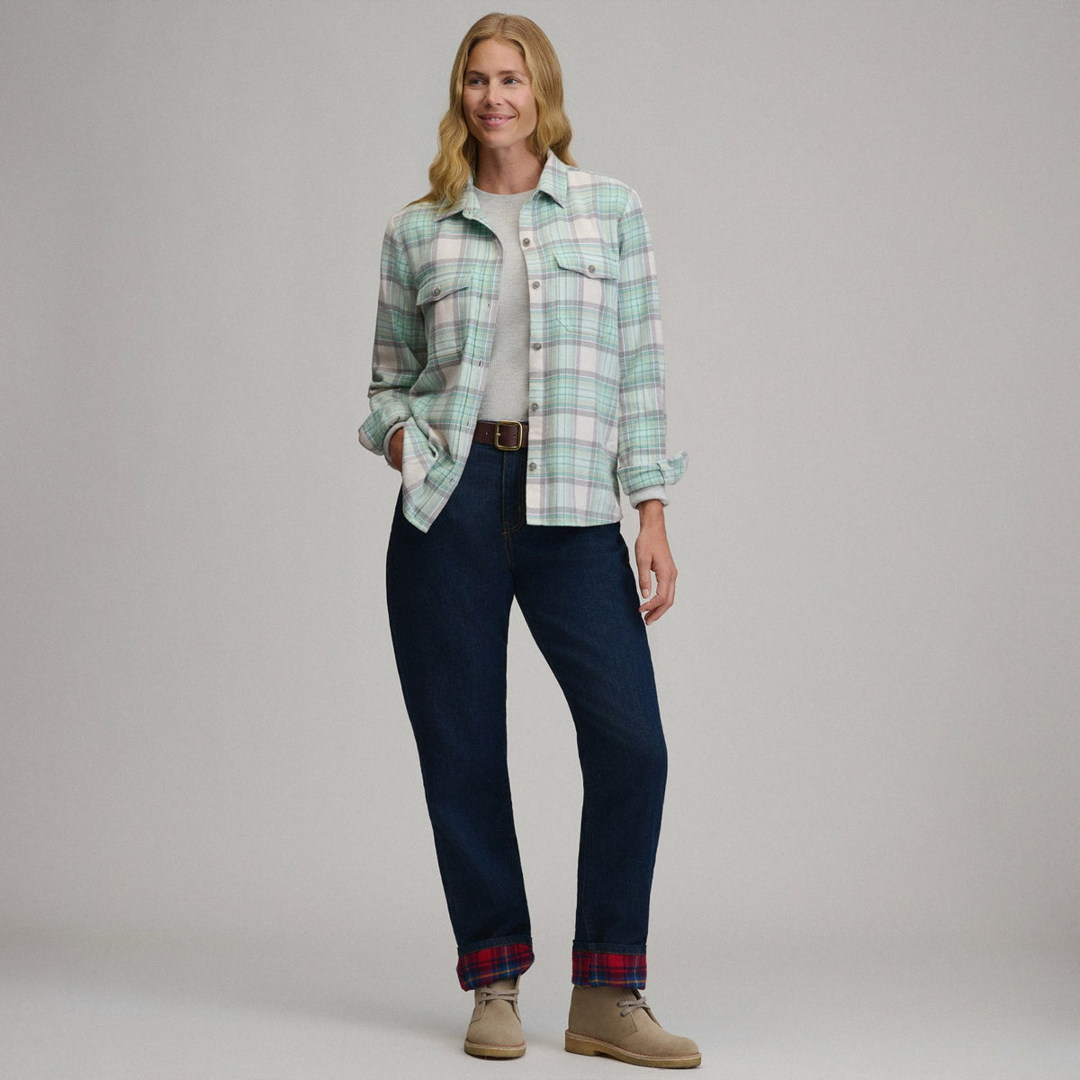 Eddie Bauer Women's Long-Sleeve Heritage Soft Classic Flannel Shirt