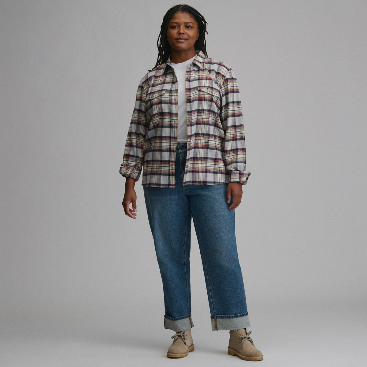 Eddie Bauer Women's Long-Sleeve Heritage Soft Classic Flannel Shirt