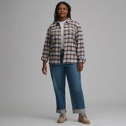 Eddie Bauer Women's Long-Sleeve Heritage Soft Classic Flannel Shirt