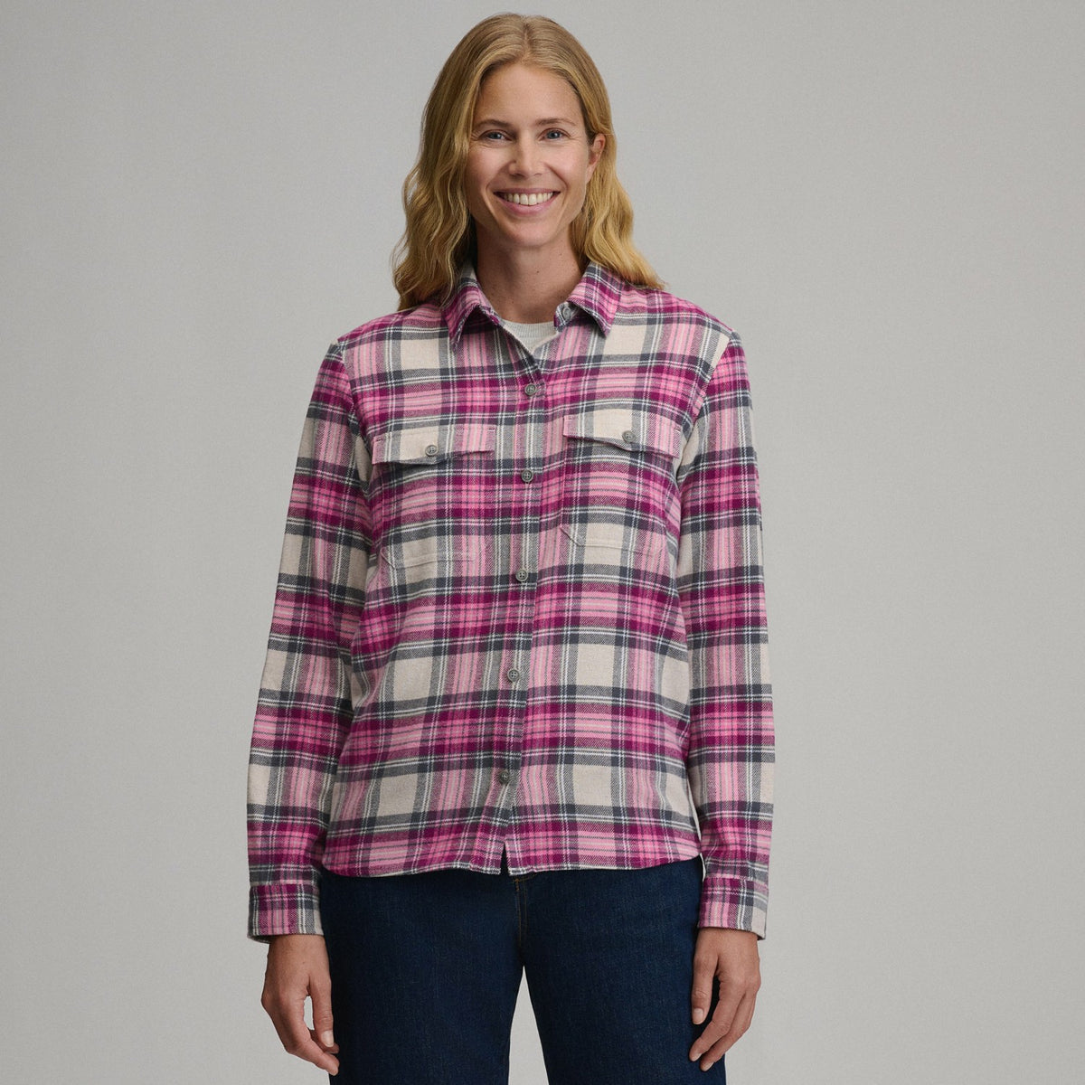 Eddie Bauer Women's Long-Sleeve Heritage Soft Classic Flannel Shirt