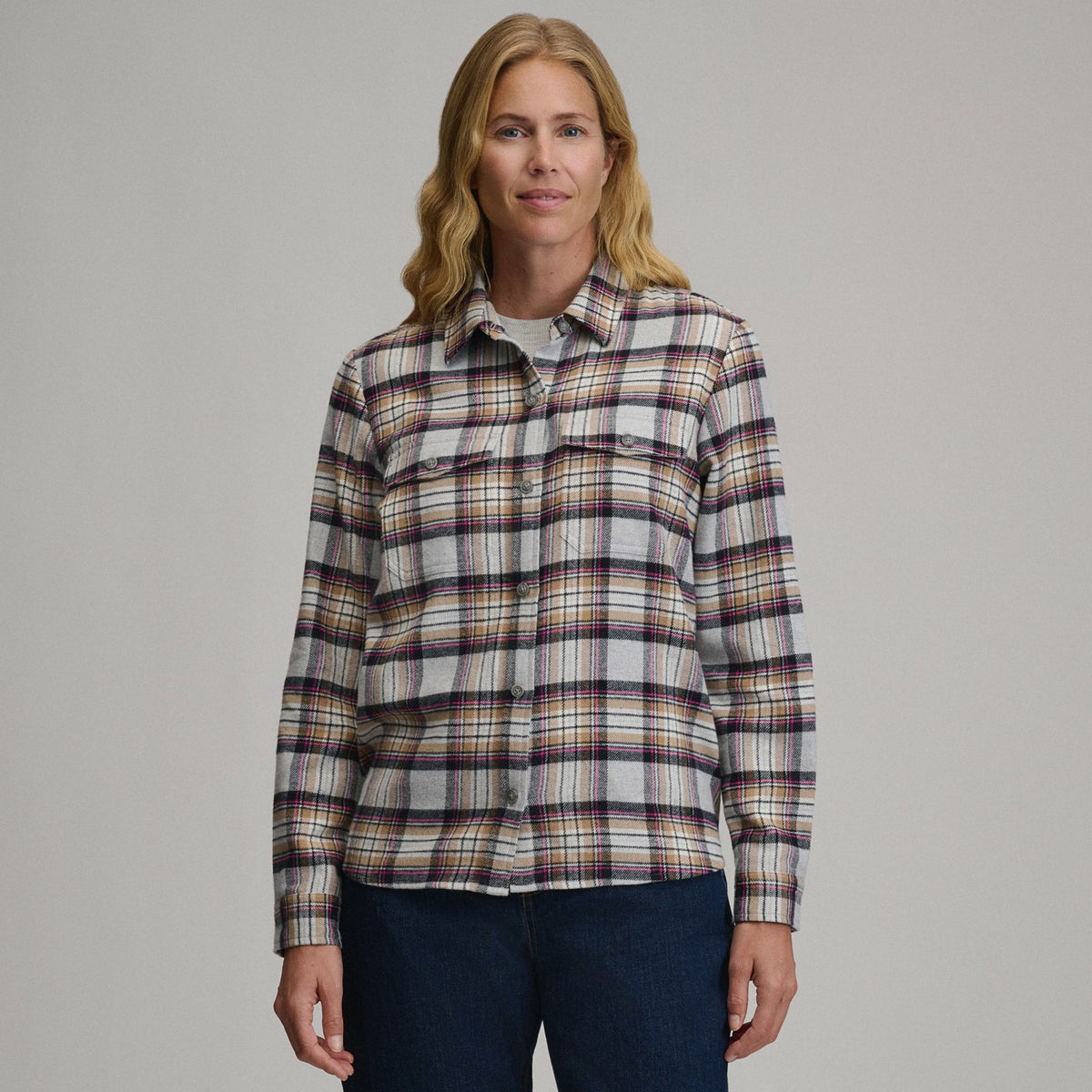 Eddie Bauer Women's Long-Sleeve Heritage Soft Classic Flannel Shirt