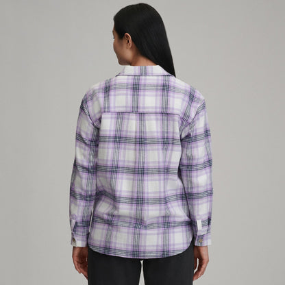 Eddie Bauer Women's Long-Sleeve Heritage Soft Boyfriend Flannel Shirt