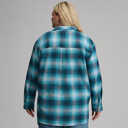 Eddie Bauer Women's Long-Sleeve Heritage Soft Boyfriend Flannel Shirt