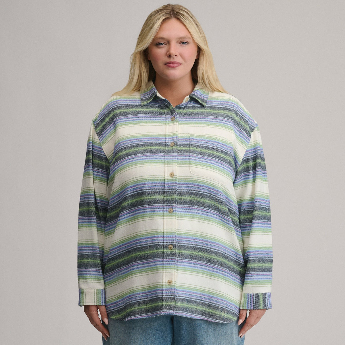 Eddie Bauer Women's Long-Sleeve Heritage Soft Boyfriend Flannel Shirt