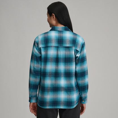Eddie Bauer Women's Long-Sleeve Heritage Soft Boyfriend Flannel Shirt