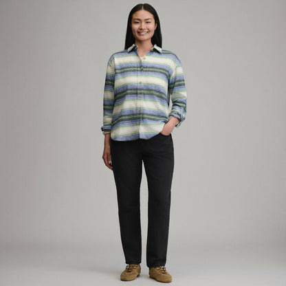 Eddie Bauer Women's Long-Sleeve Heritage Soft Boyfriend Flannel Shirt