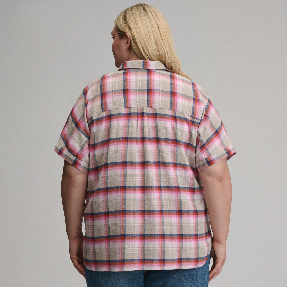 Eddie Bauer Women's W Field Flex Flannel Short-Sleeve Shirt
