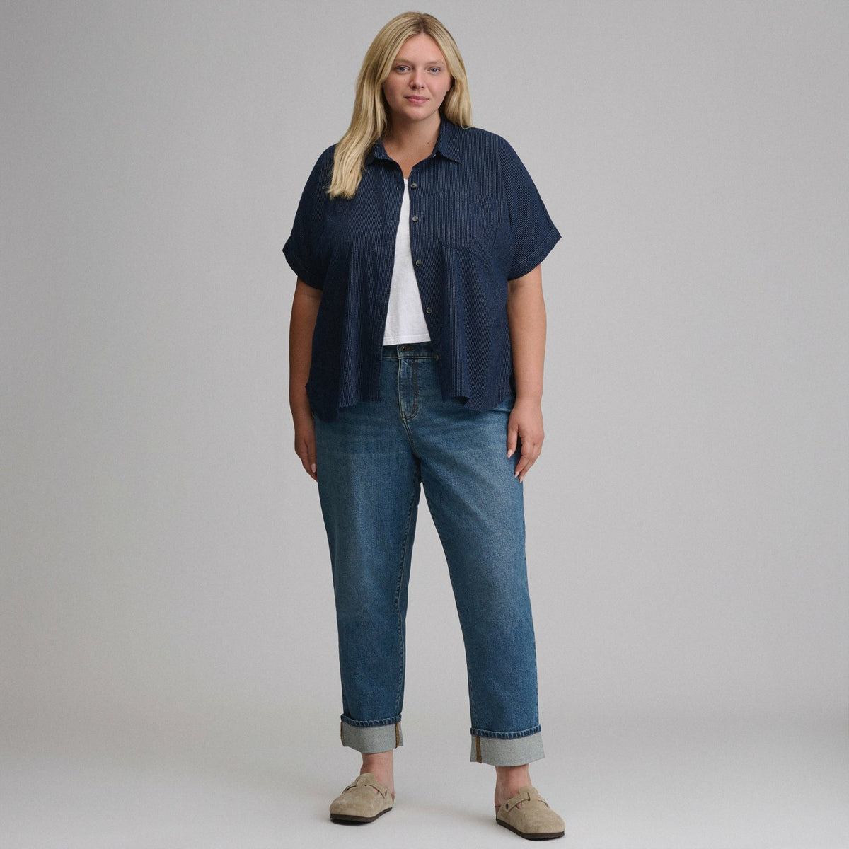 Eddie Bauer Women's W Field Flex Flannel Short-Sleeve Shirt