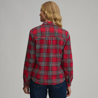 Eddie Bauer Women's Long-Sleeve Heritage Soft Classic Novelty Flannel Shirt