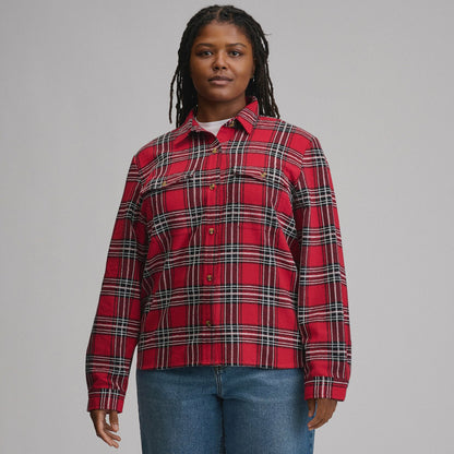Eddie Bauer Women's Long-Sleeve Heritage Soft Classic Novelty Flannel Shirt