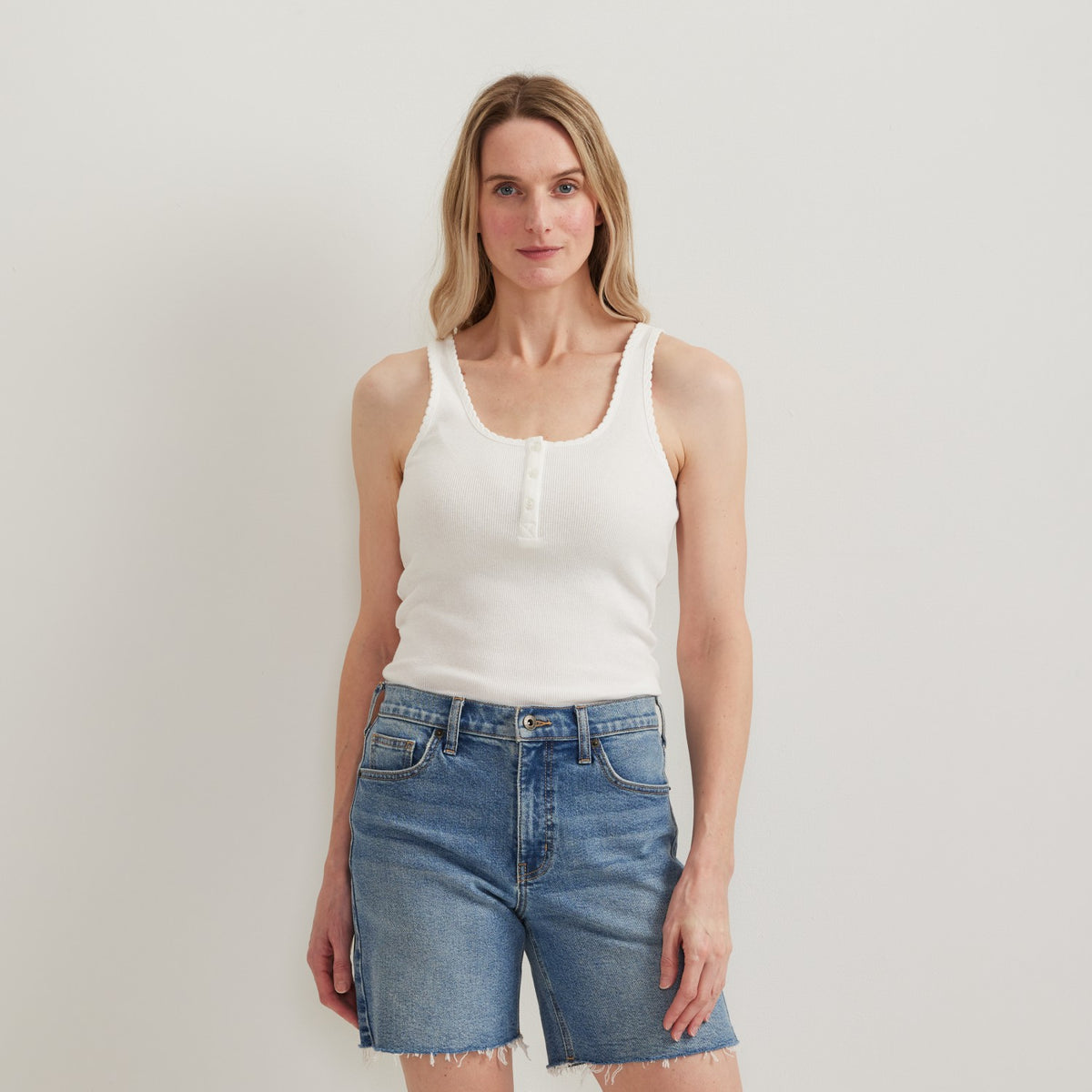 Eddie Bauer Women's Rib Henley Tank
