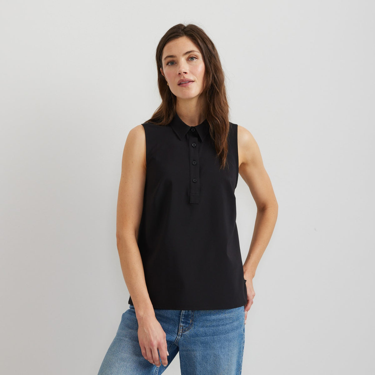 Eddie Bauer Women's Departure Collared Sl Tank