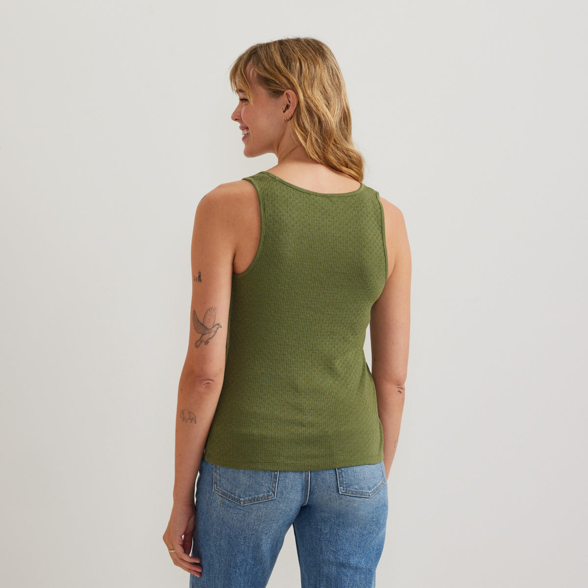 Eddie Bauer Women's Pointelle Dobby Tank