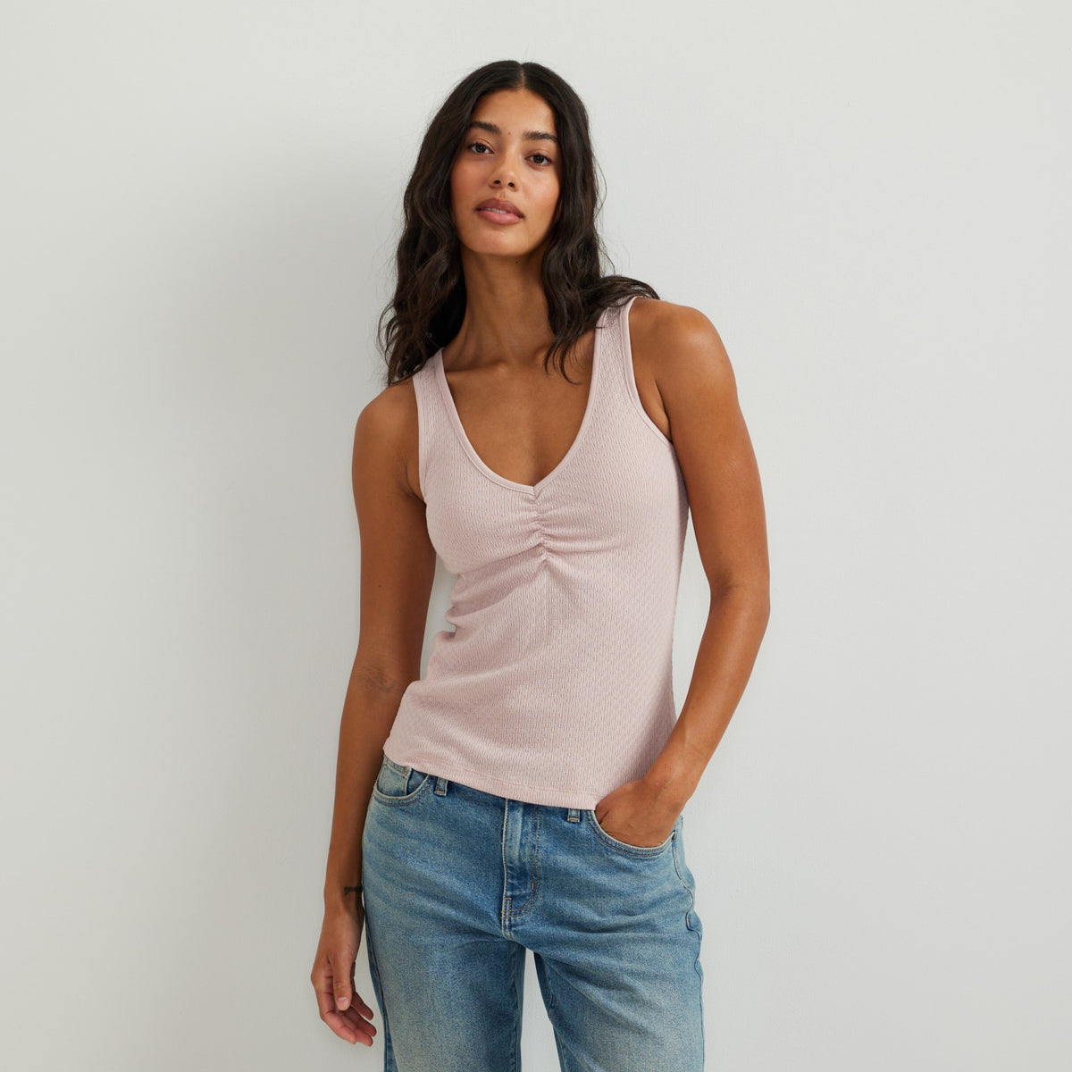Eddie Bauer Women's Pointelle Dobby Tank