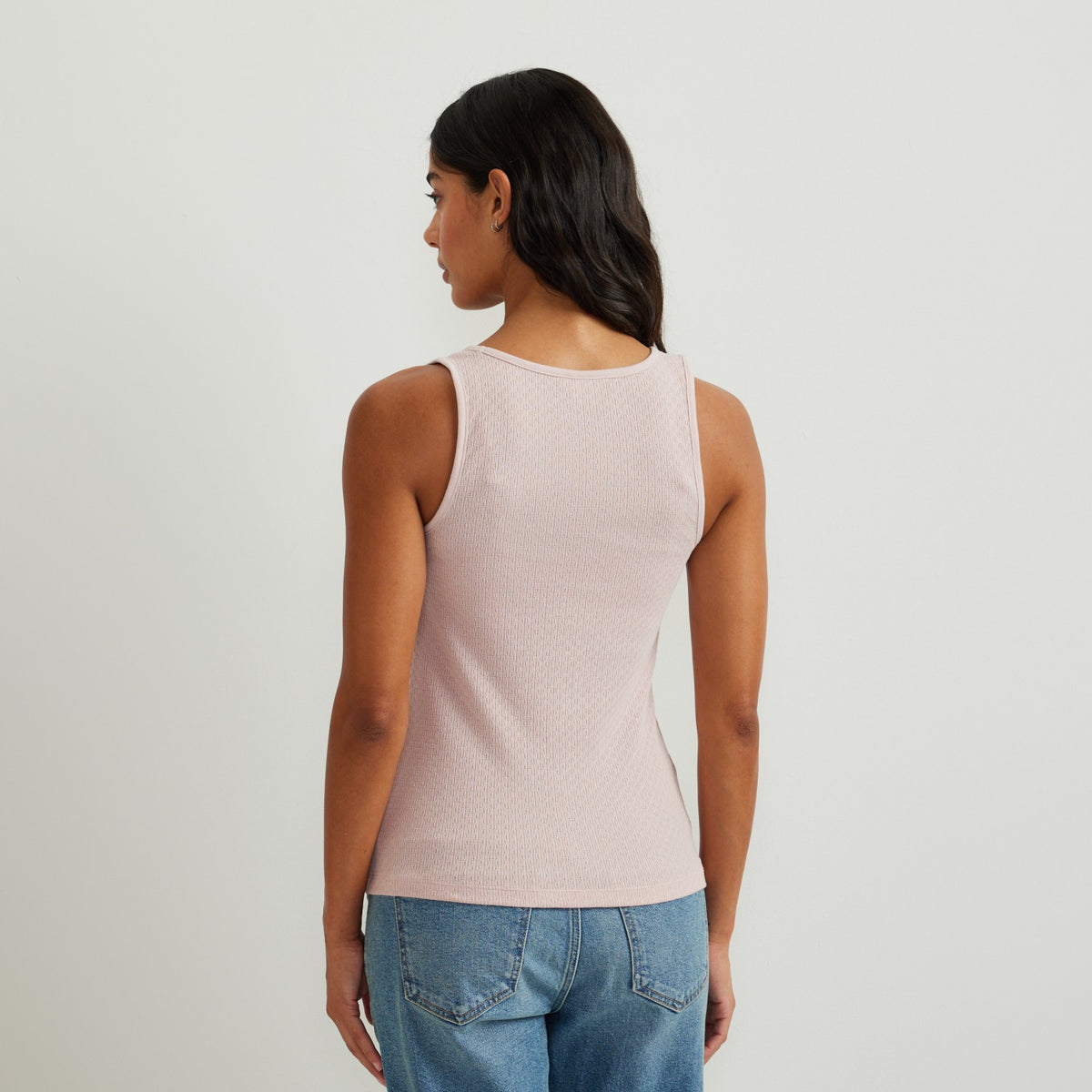 Eddie Bauer Women's Pointelle Dobby Tank