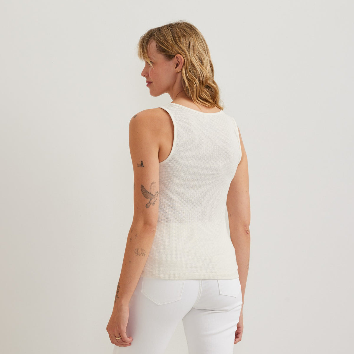 Eddie Bauer Women's Pointelle Dobby Tank
