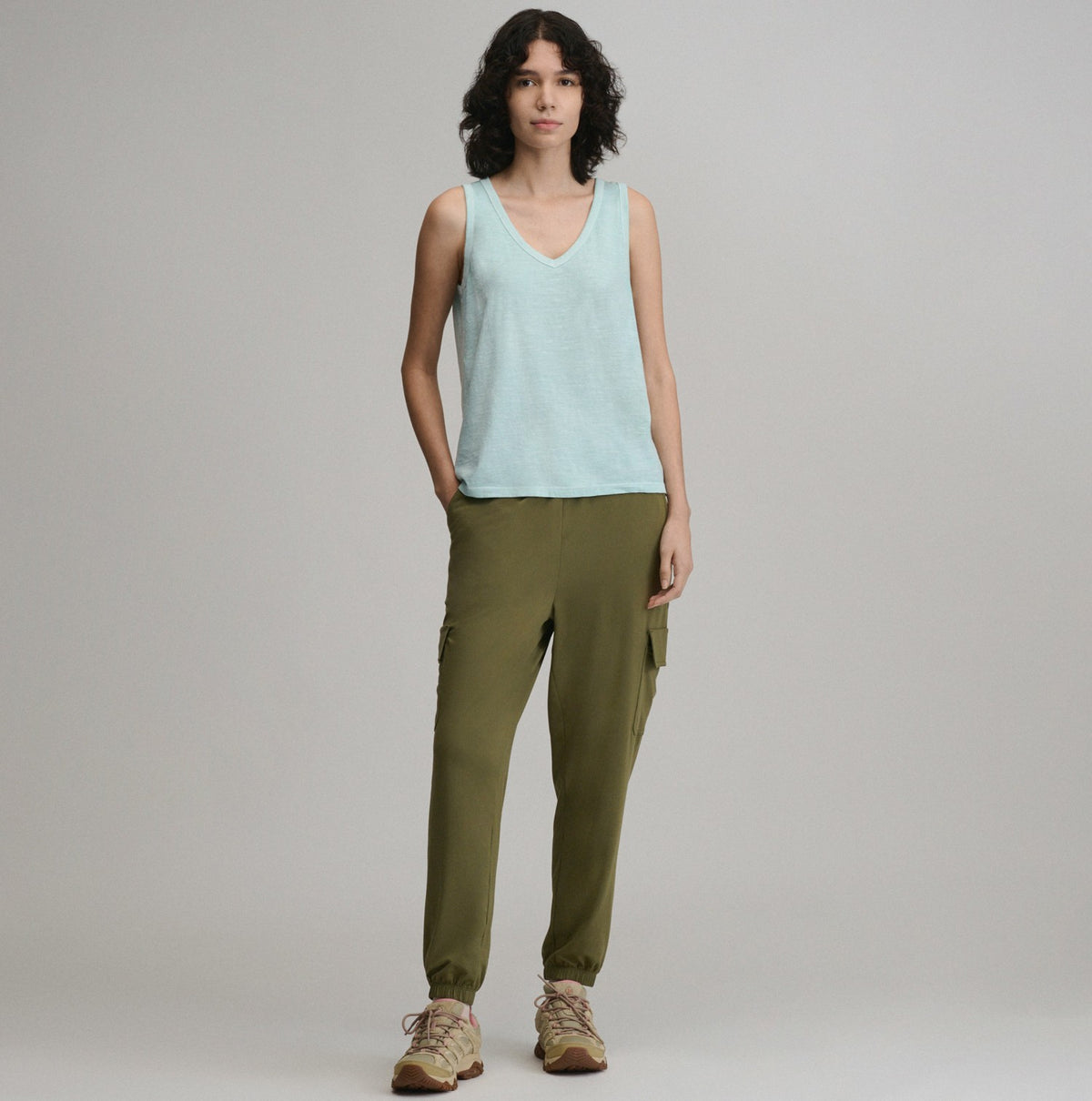Eddie Bauer Women's Sunwashed Cotton V-Neck Tank